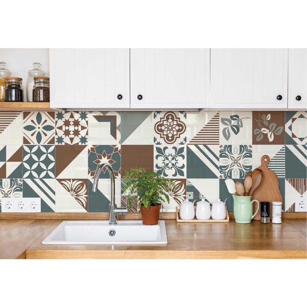 Decal Gạch Bông Siêu Đẹp Decal24h, Sắc Màu Hoa Văn Cổ Điển, Chất liệu Đài Loan, Đa Dạng về Mẫu Mã Hàng Cao Cấp