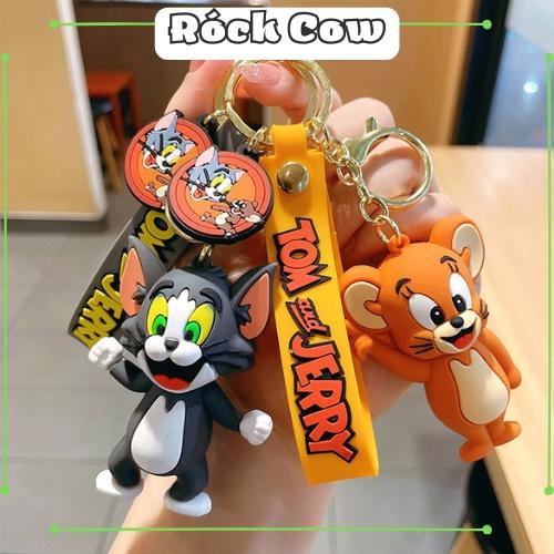 Móc khóa tom &amp; jerry cao cấp đẹp cute hình thú dễ thương phụ kiện túi xách MK16 - Rockcow