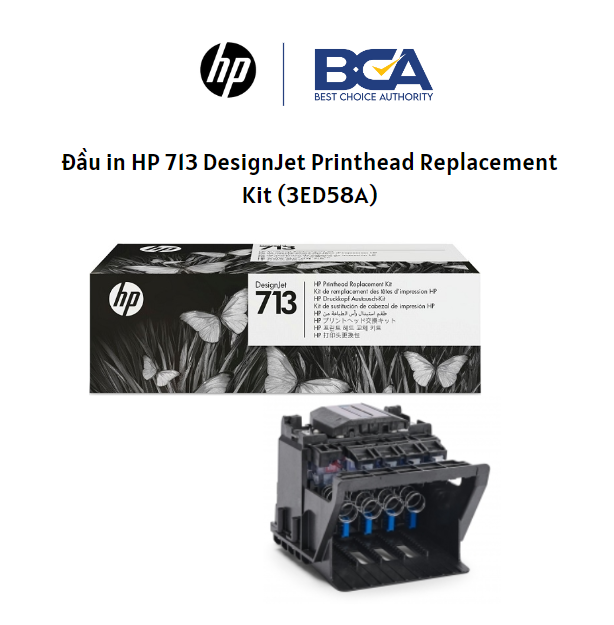 Đầu in HP 713 DesignJet Printhead Replacement Kit (3ED58A) - Hàng chính hãng