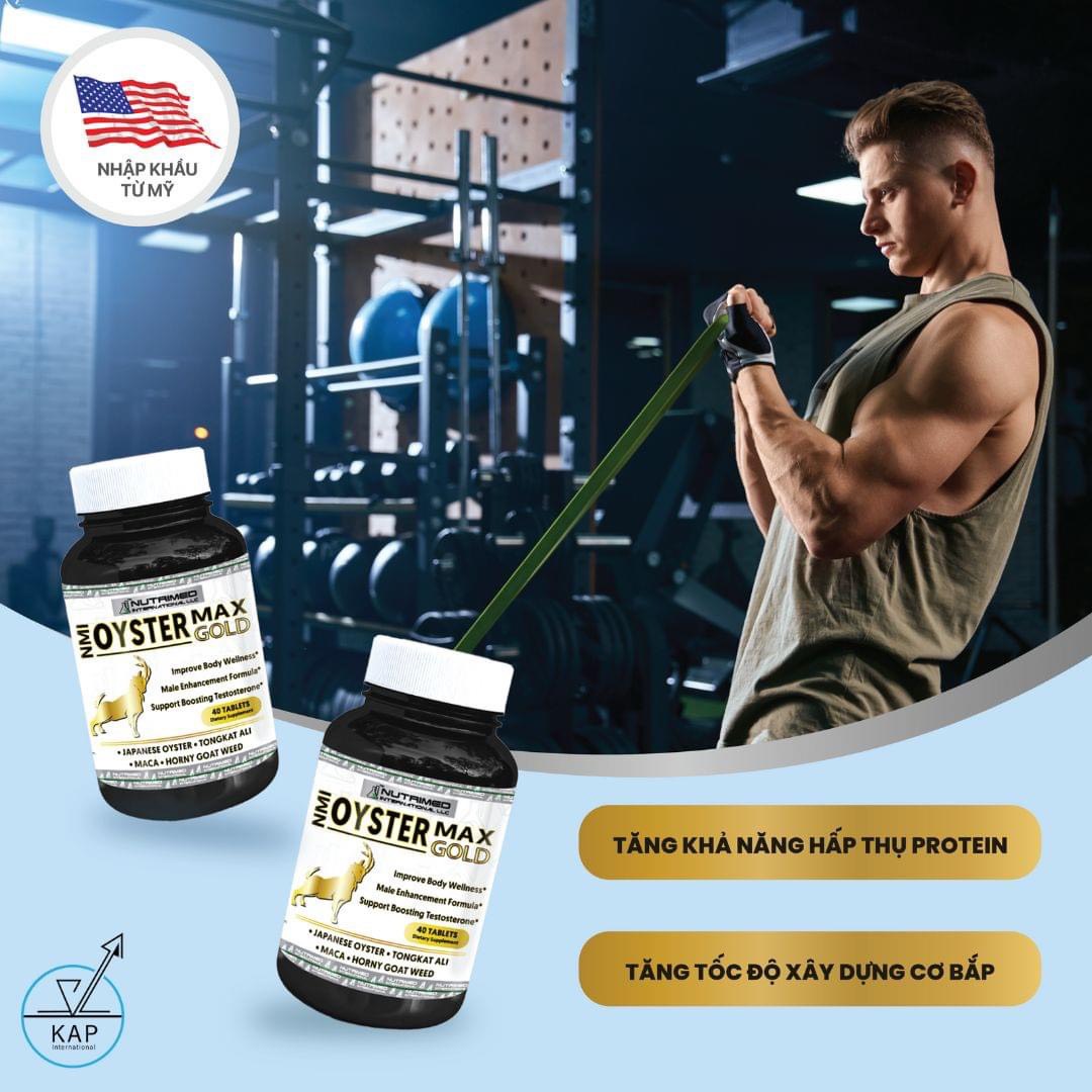 Viên Hàu Biển Nhật Bản Oyster Max Gold Bổ Thận Tăng Cường Sinh Lý Nam