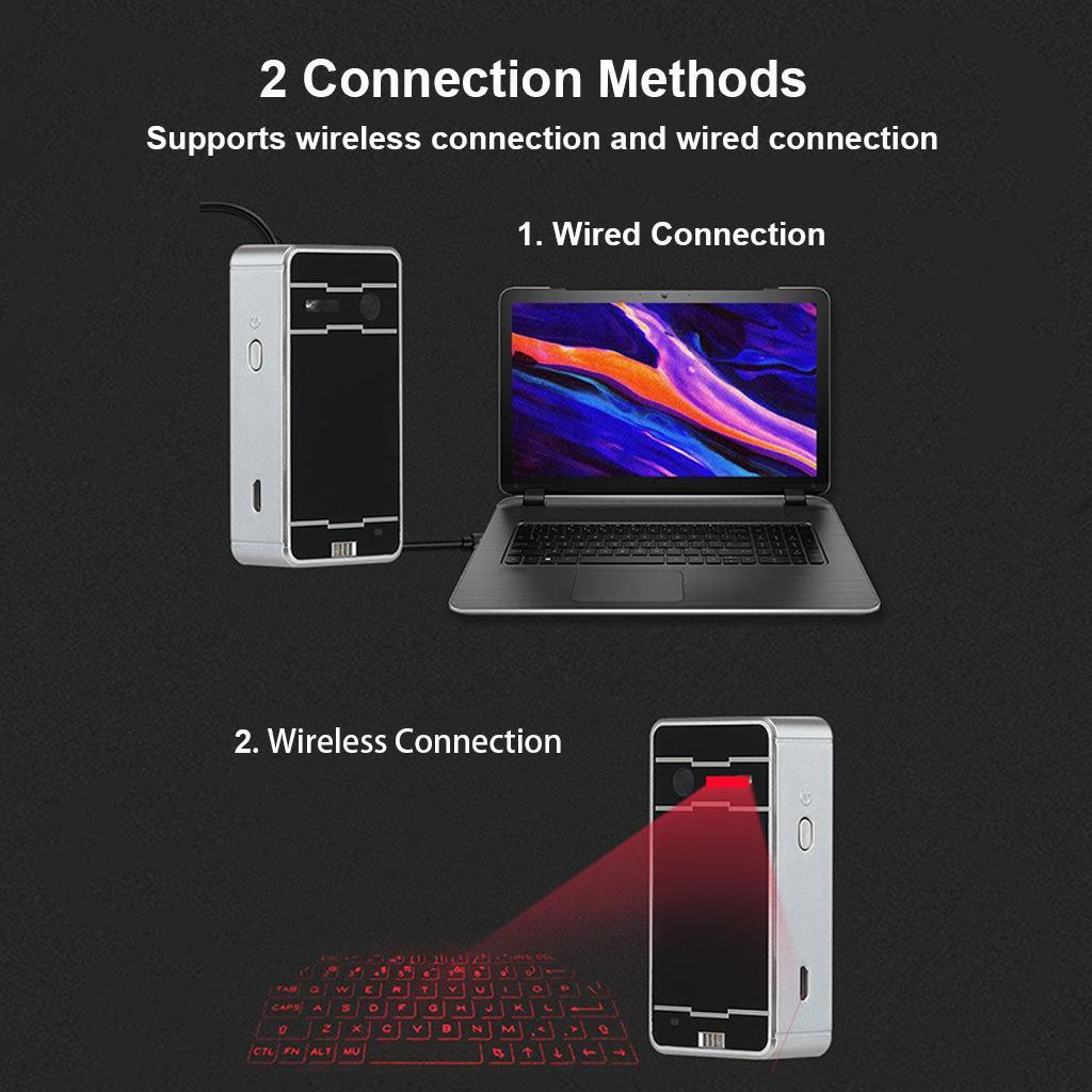 Bluetooth Wireless Laser Keyboard Portable Keypad