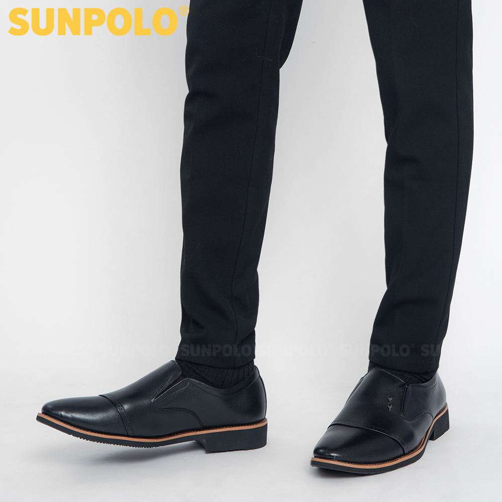 Giày Nam Da Bò Công Sở SUNPOLO SPH309 (Đen, Nâu bò)