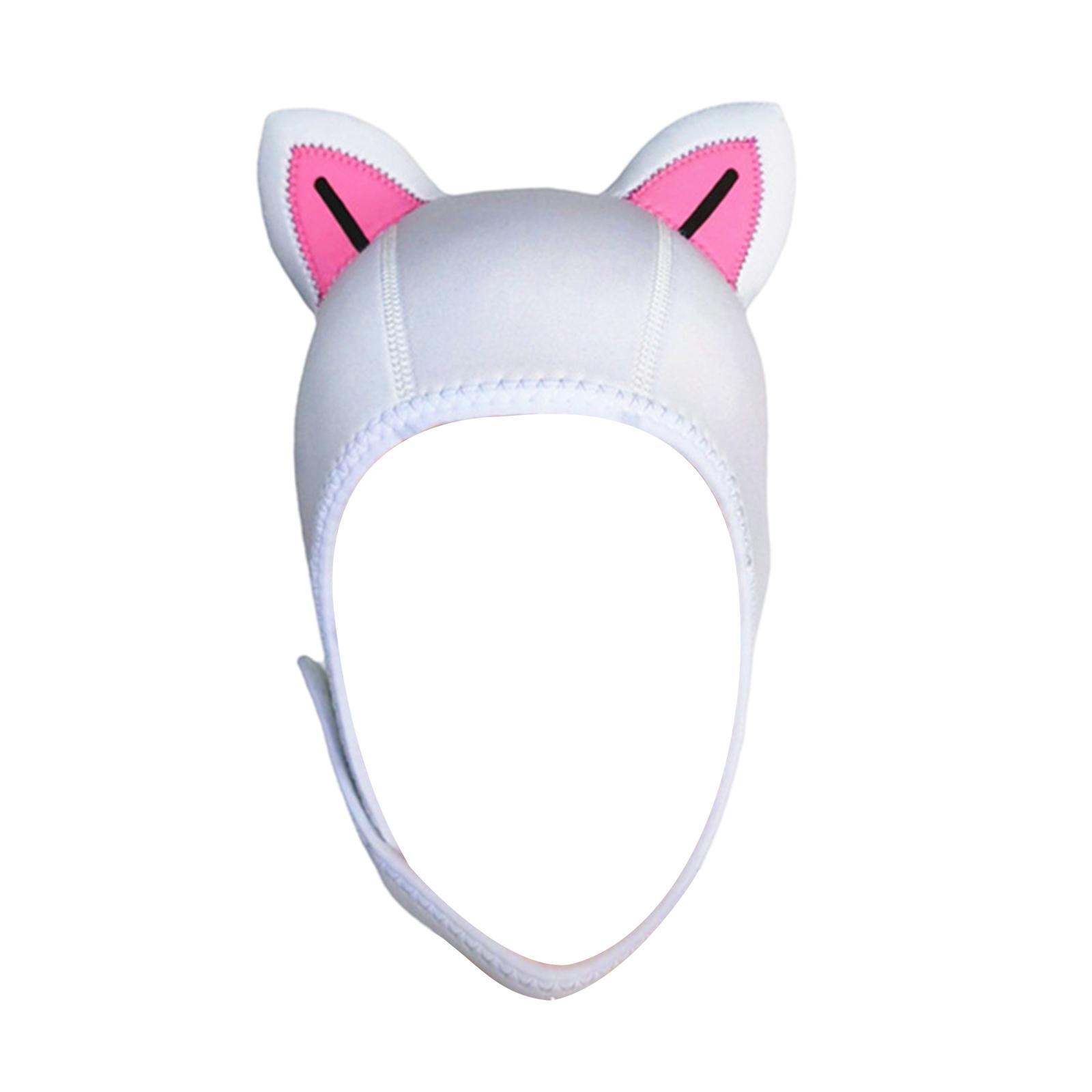 Scuba Diving Hood Surfing Hood 3mm Neoprene Cute Wetsuit Hood Cap Headgear Swimming Hat Surfing Hat for Girls Boys Women Winter