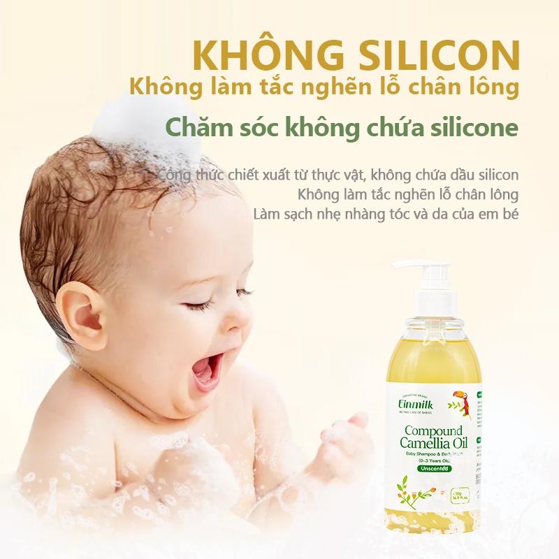 Dầu gội và sữa tắm dành cho trẻ em 2 trong 1 thương hiệu Einmilk