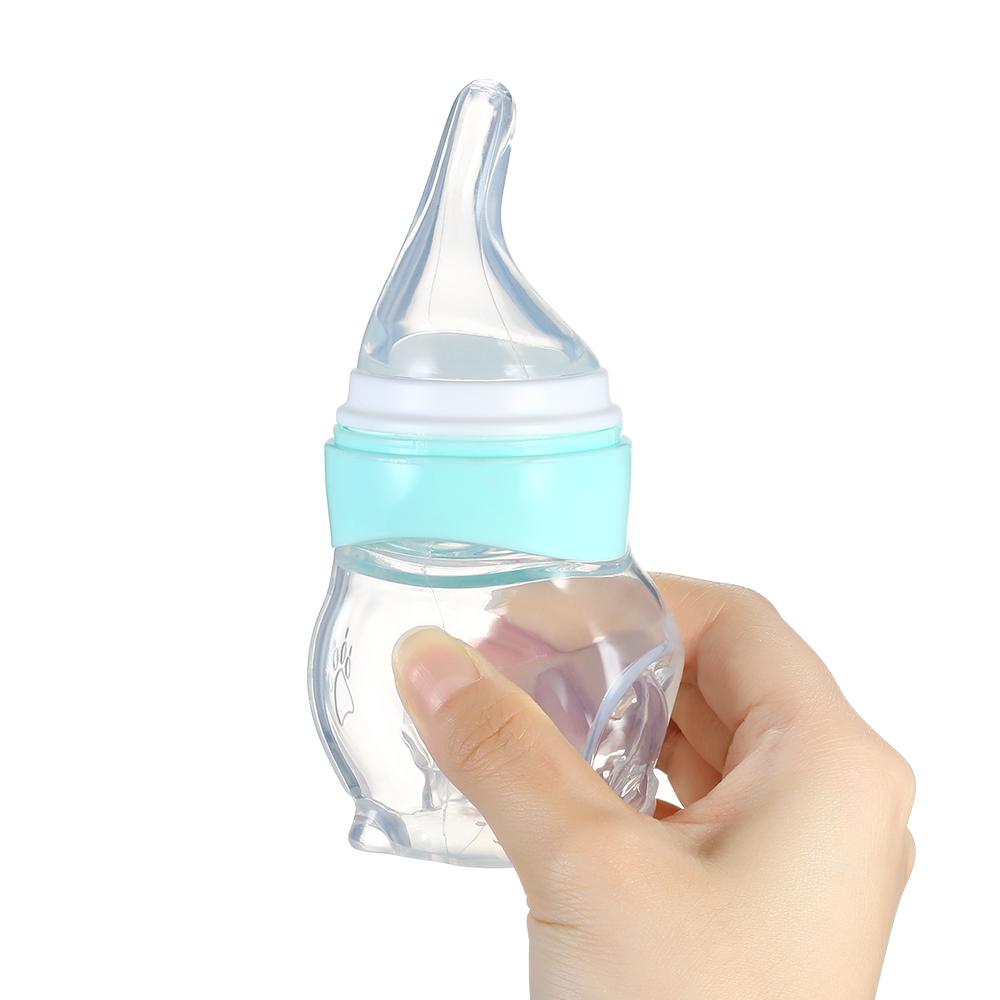 Bình nước 70ml cho trẻ sơ sinh, núm vú silicone