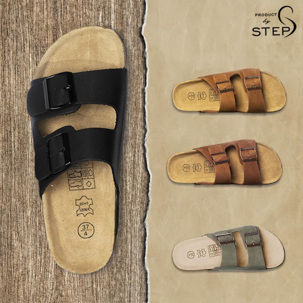Dép đế trấu Unisex Da Quai 2 khóa