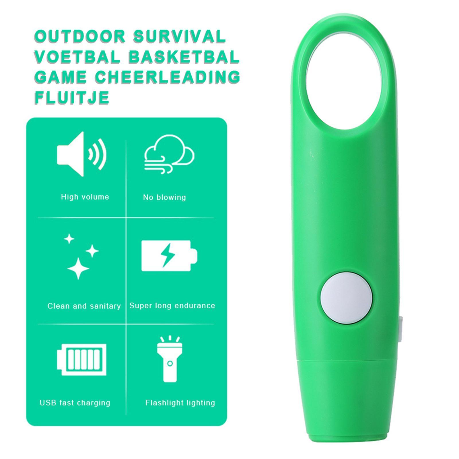 Electronic  Electric Whistle w/ Lanyard Hiking Boating White