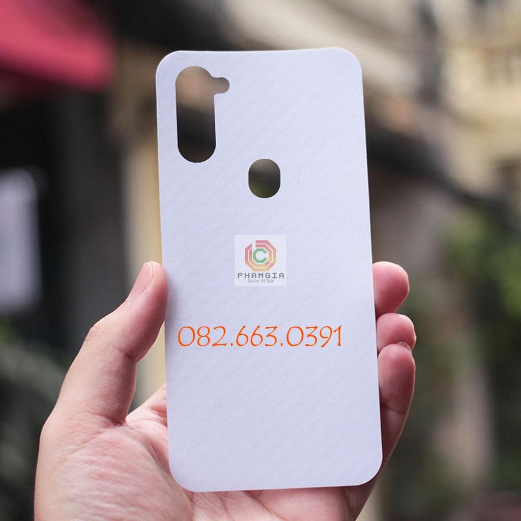 Miếng dán mặt lưng skin carbon dành cho Samsung Galaxy M11