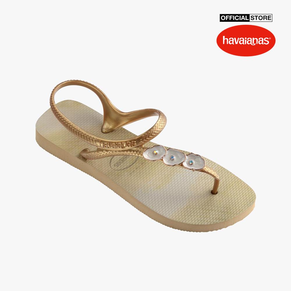 HAVAIANAS - Giày sandals nữ đế bệt Flash Urban Atlantis Swarovski 4147077-0