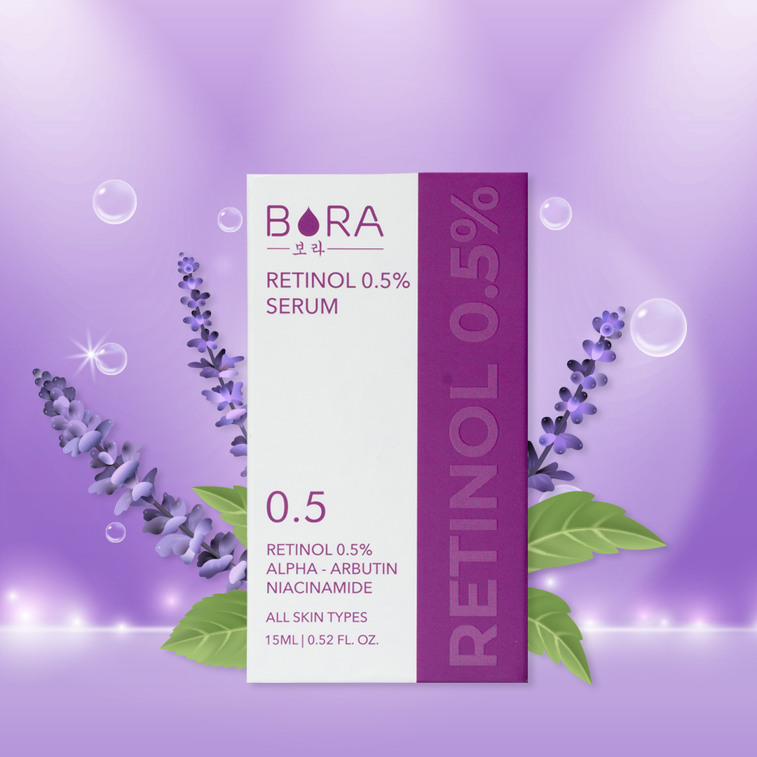 Serum dưỡng trắng, chống lão hóa và căng bóng da Bora Retinol 0.5% chai 15ml