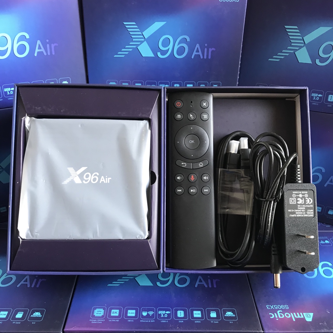 TV Box X96 Air Ram2G, Rom16G, Giọng Nói Với Chuột Bay G20s, Android 9 Pie - Hàng Chính Hãng