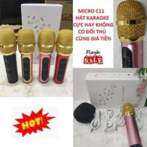 Mic Thu âm C11 livestream cao cấp tặng kèm tai phone