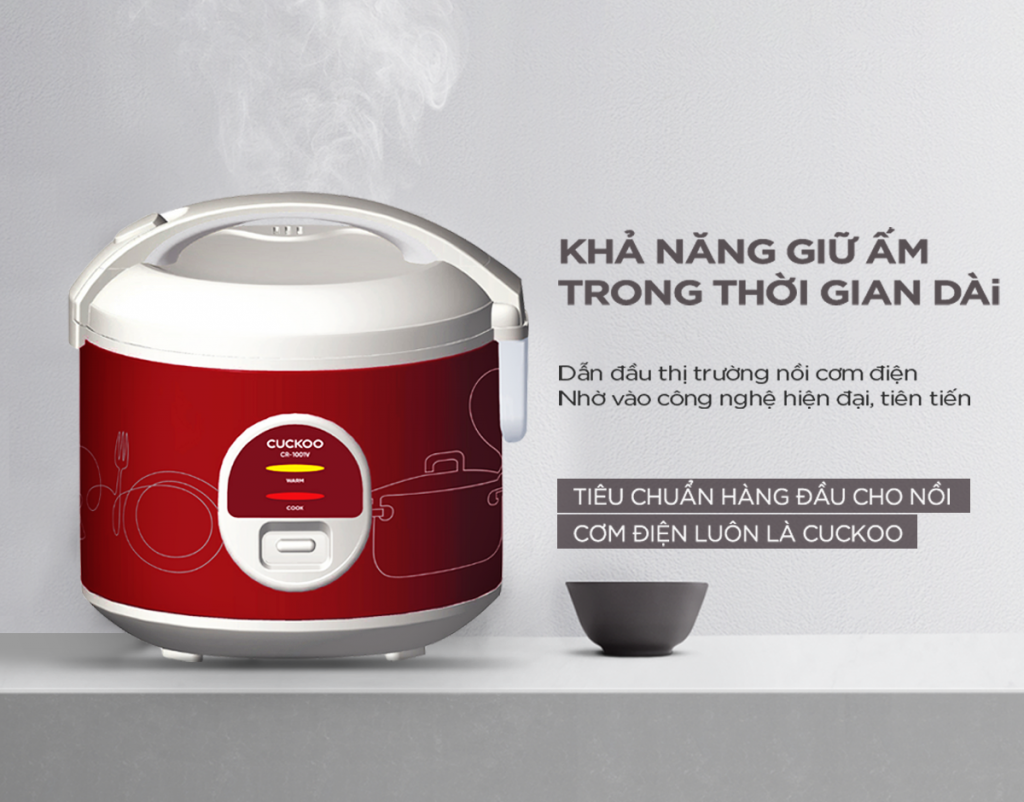 Nồi Cơm Điện Cơ CR-1001V 1.8L - Hàng chính hãng
