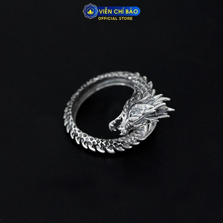 Nhẫn bạc nam Thiên Long giáng thế chất liệu bạc Thái 925 phong cách mạnh mẽ nam tính Viễn Chí Bảo N101113