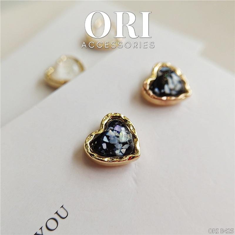 Bông tai nữ dáng nhỏ Lovely Heart xinh xắn dễ thương ORI ACCESSORIES B425