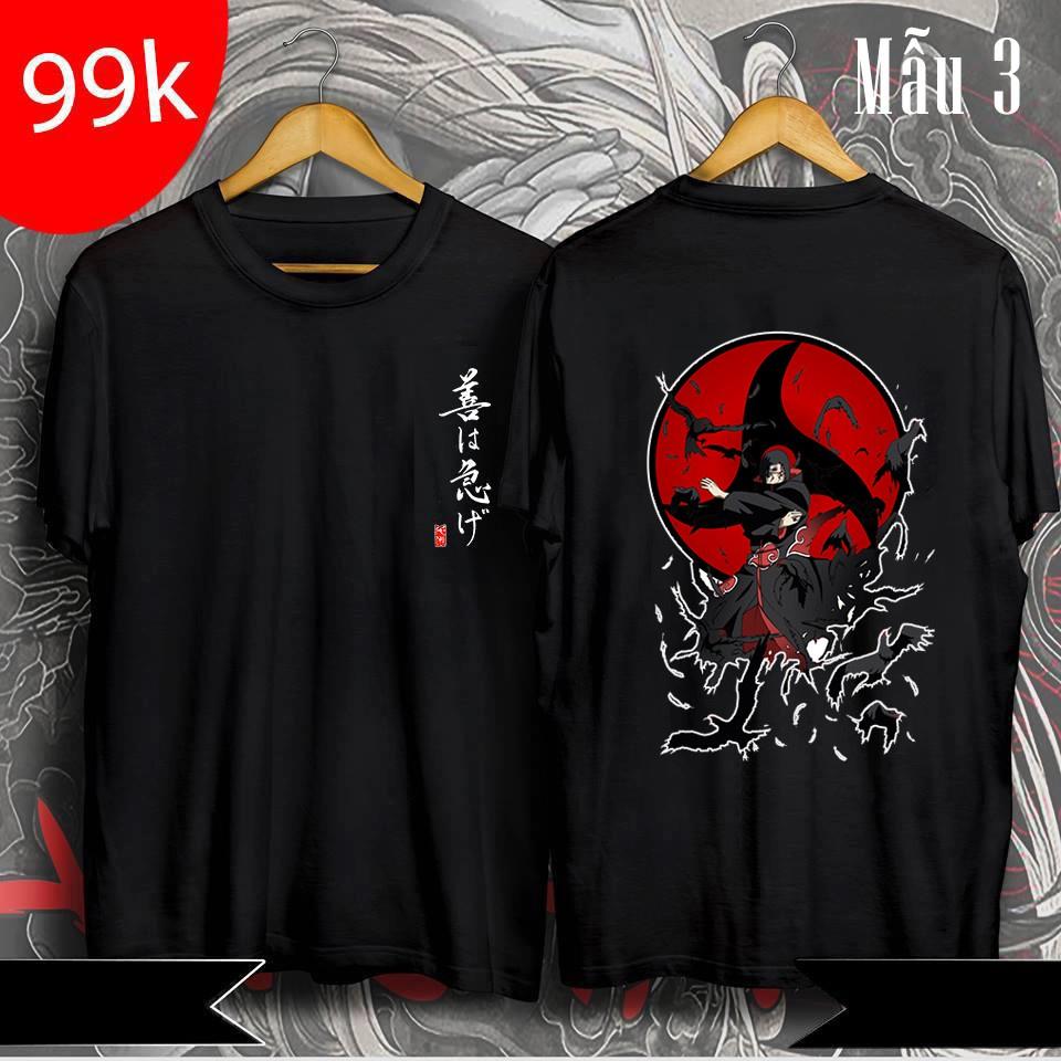 Áo thun Itachi Uchiha quạ - Áo Naruto cực chất