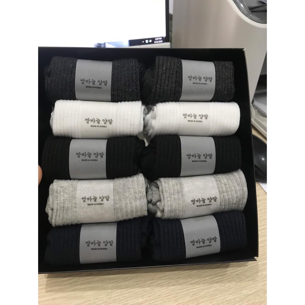 Set 10 Đôi Tất Cổ Ngắn Khử Mùi Chống Hôi Chân Nam hàng xuất Hàn