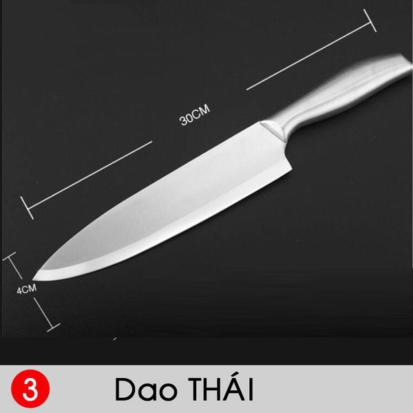 Bộ dao Nhật inox nguyên khối cao cấp Seki gồm 6 món