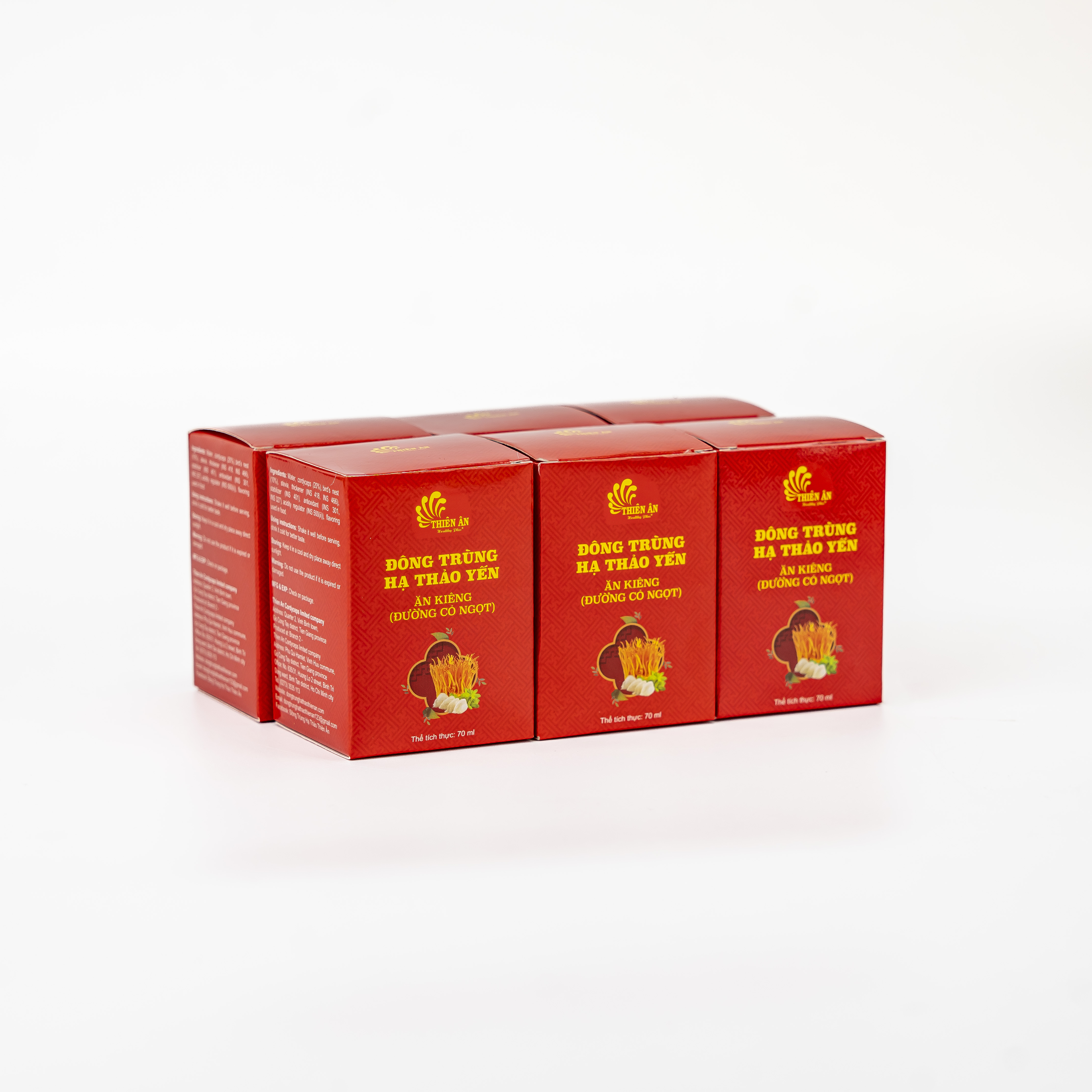 Đông Trùng Hạ Thảo Yến Ăn Kiêng Thiên Ân - Lốc 6 Hũ