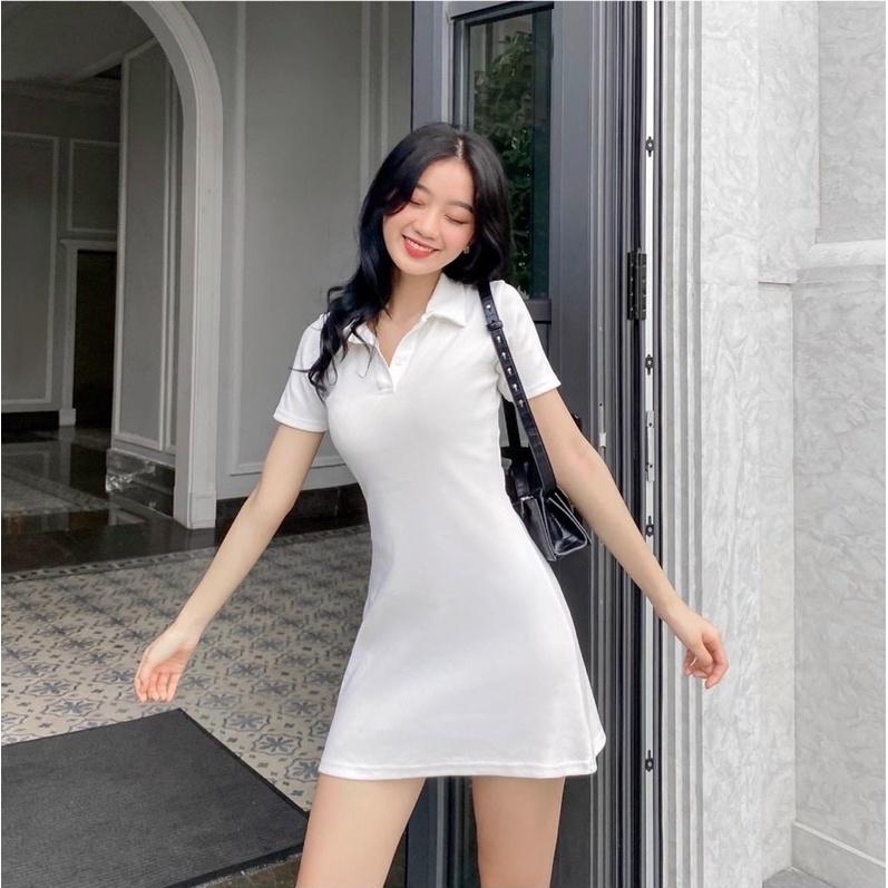 Đầm Cổ Bẻ Basic D040