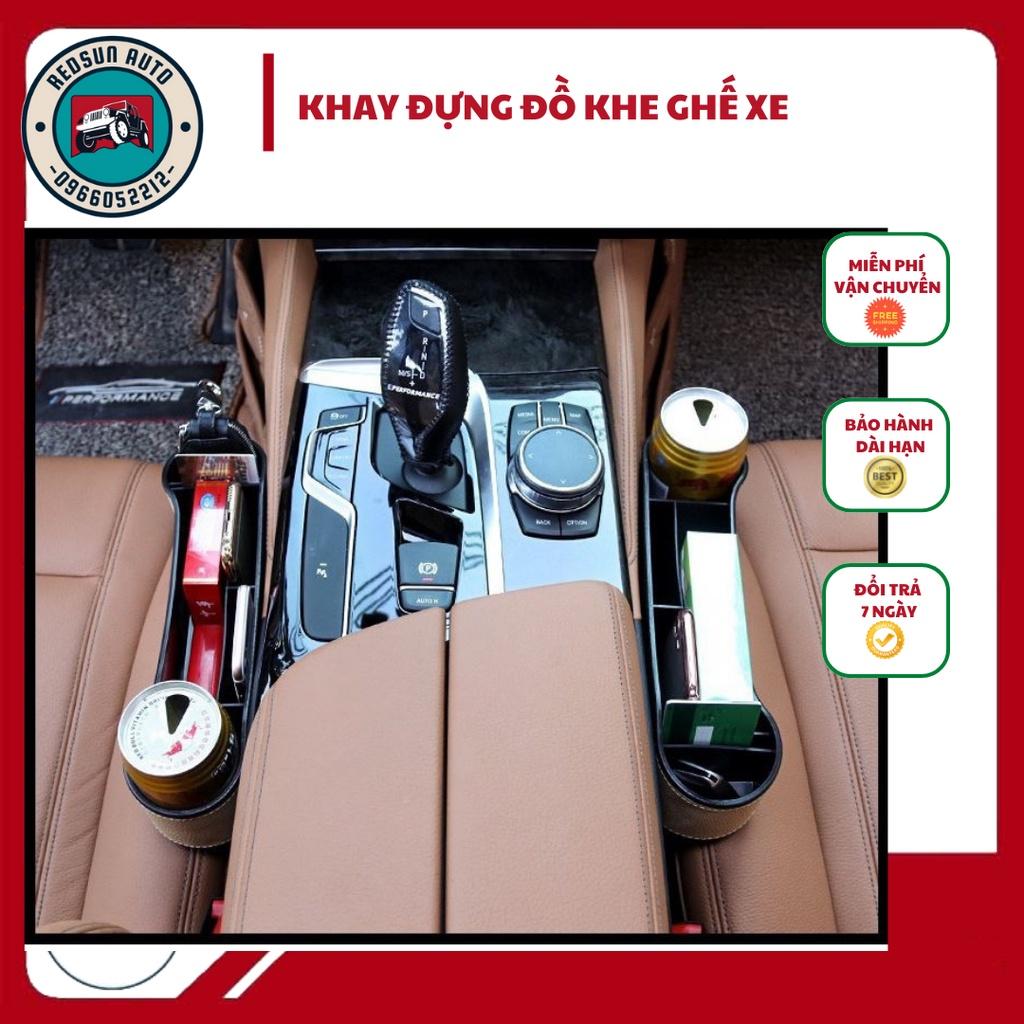 Bộ Khay Đựng Đồ Đa Năng - Hộc Để Đồ Khe Ghế Ô Tô Xe Hơi Cao Cấp