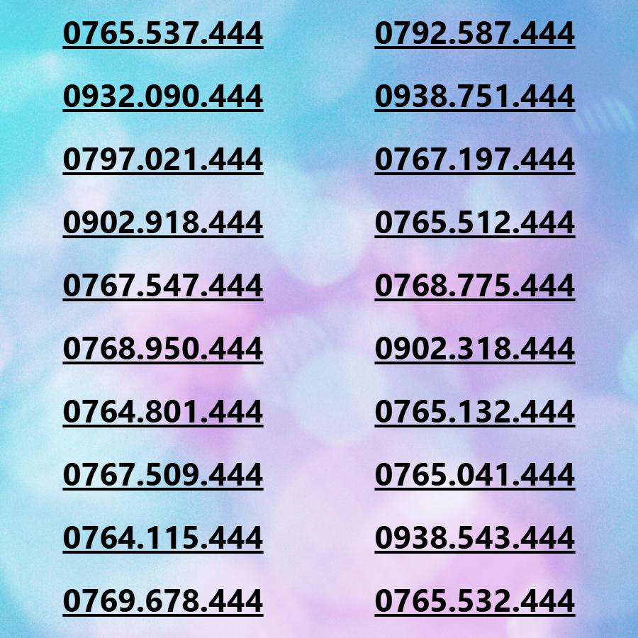 Sim Mobifone tam hoa 444 tượng trưng cho sự bền lâu, viên mãn ưu đãi data 4G/5G  180GB[SIM CHƯA KÍCH HOẠT, PHẢI ĐĂNG KÝ)- HÀNG CHÍNH HÃNG