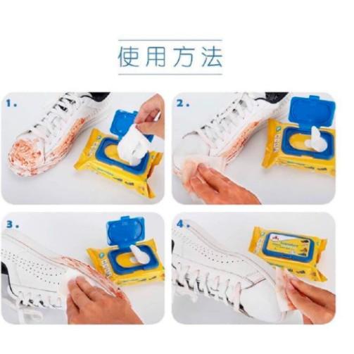 KHĂN LAU GIÀY SNEAKER BỊCH 30 MIẾNG LOẠI DÀY