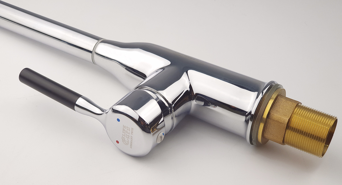 Vòi rửa chén nóng lạnh Đồng mạ Chrome Eurolife EL-KM04