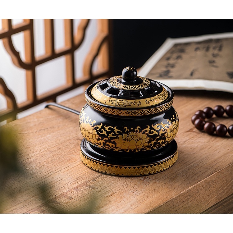 Lư Điện Xông Đốt Trầm Hương, Tinh Dầu Hẹn Giờ - Size Lớn