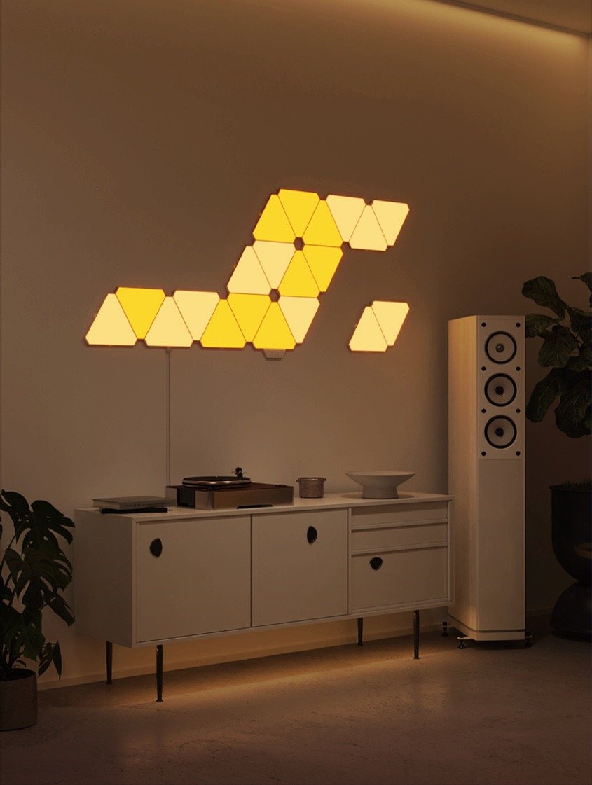 Đèn lắp ghép cao cấp thông minh - Yeelight Led Panels, Combo 6-9 tấm tam giác 16 triệu màu, hàng chính hãng.