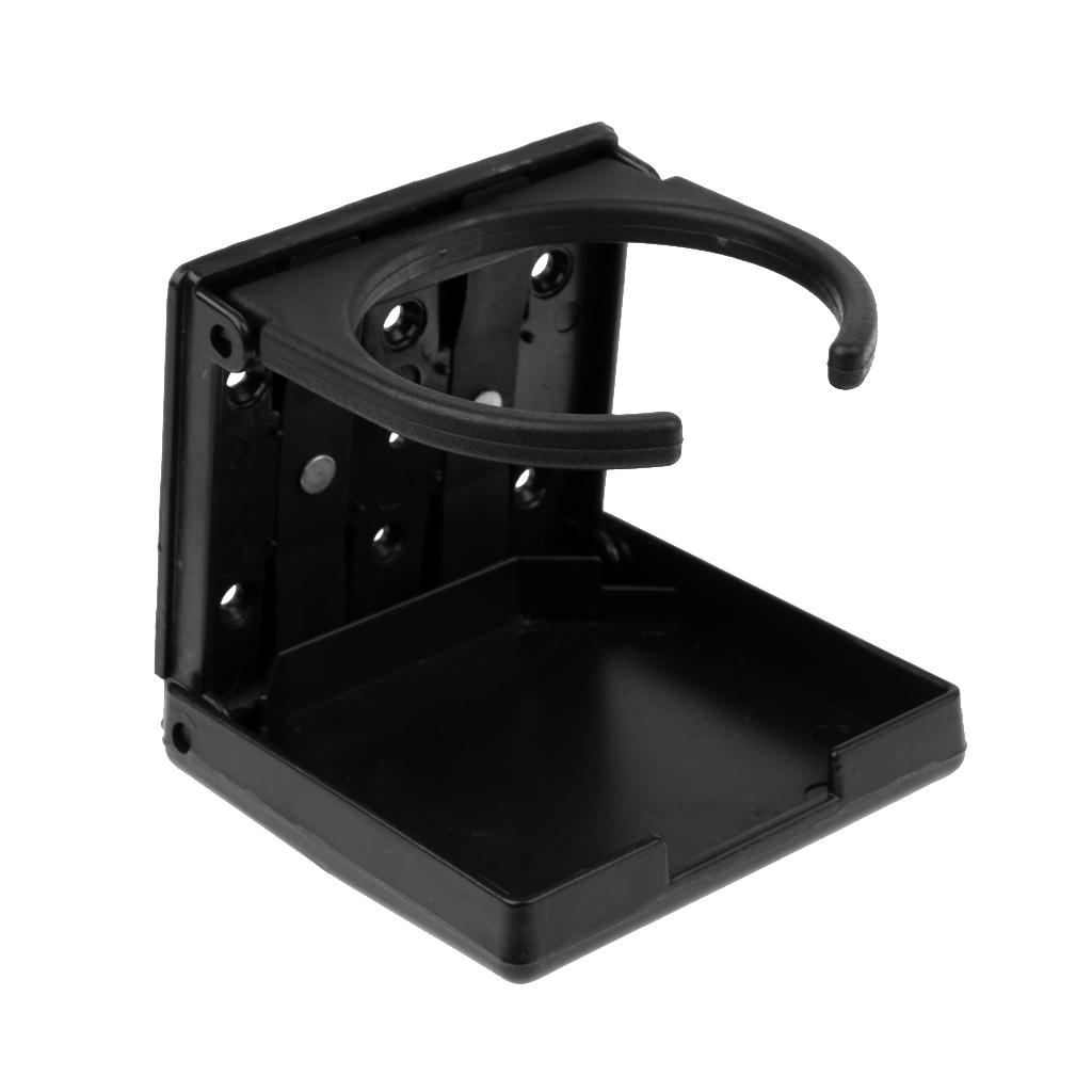 Folding Black Nylon Drink Cup Holder for Marine Boat/Yacht/Caravan/Car/Truck