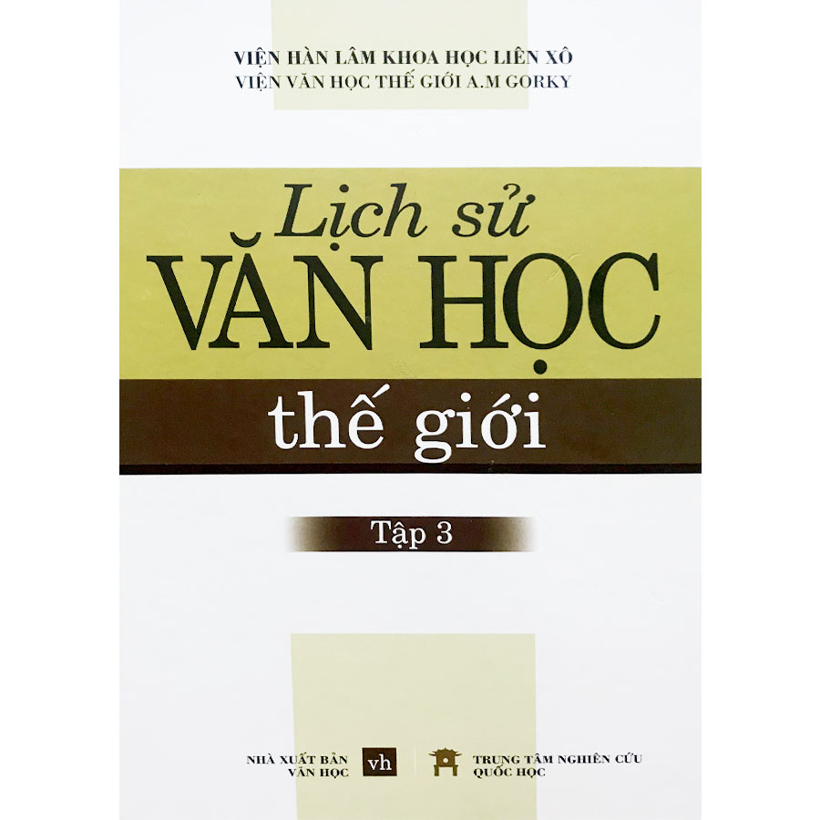 Lịch Sử Văn Học Thế Giới - Tập 3