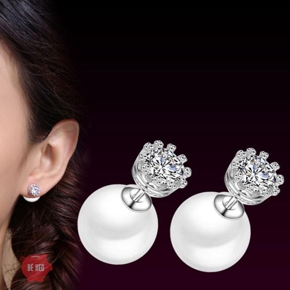 Bông tai ngọc nhân tạo công chúa