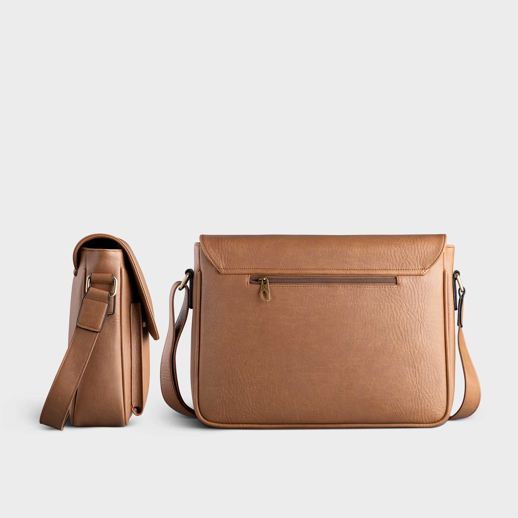 Túi Trita ( Thời trang nam dáng ngang phối ngăn đôi - Túi đeo chéo da RTN6 )