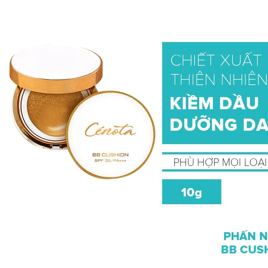 Phấn nước che khuyết điểm, kiềm dầu Cenota BB Cushion 10g