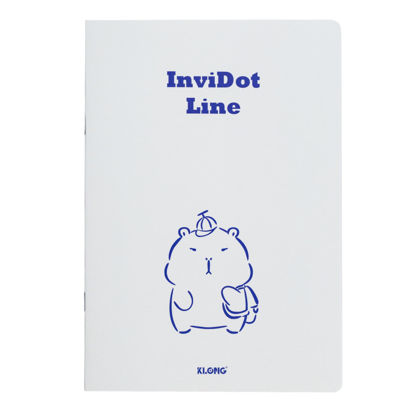 Vở kẻ ngang ghim InviDot Line Capybara B5 80 trang 70/76; MS: 856
