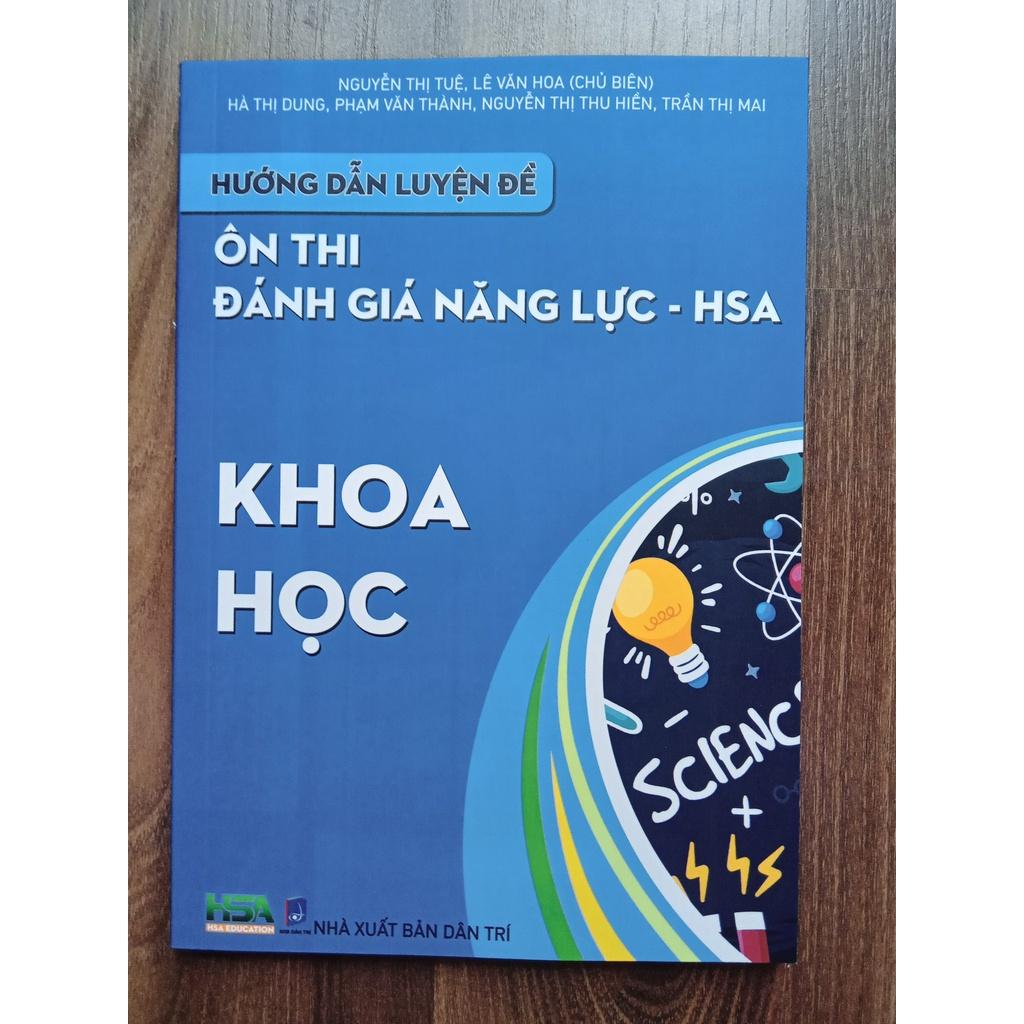 Sách - Combo 3 cuốn Hướng dẫn luyện đề ôn thi Đánh giá năng lực - HSA ( Khoa Học + Tư duy định lượng + Định Tính )