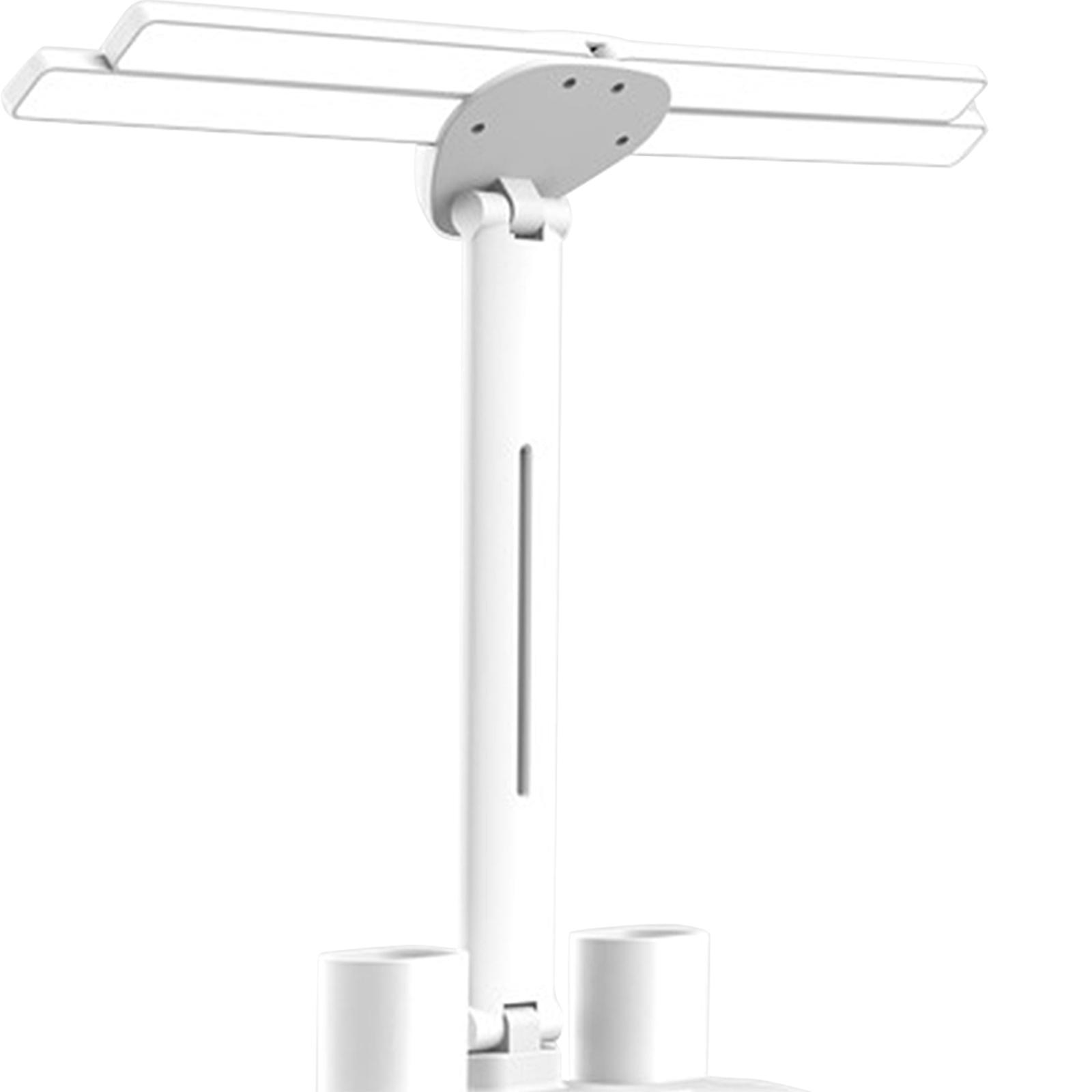 LED Desk Lamp Reading Lights 4 Head Eye Protection Folding Foldable Table Lamp Desktop Lamp for Crafts Reading Bedroom Office