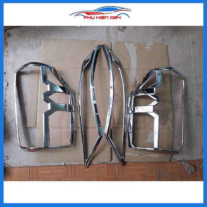 Ốp viền đèn pha hậu mạ crom Triton 2016-2017-2018, 2019-2020 chống trầy trang trí bảo vệ xe