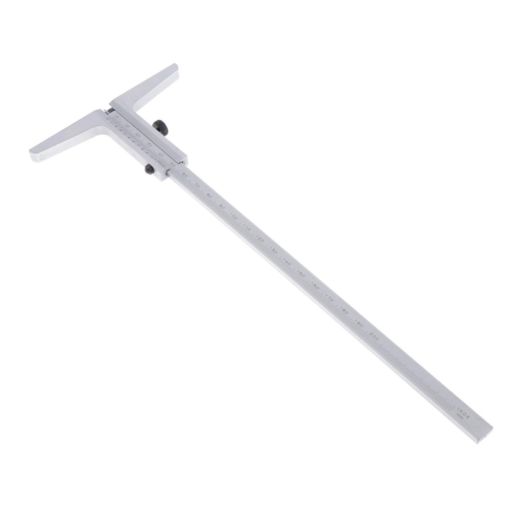 Flexible Stainless Steel Scale/Ruler/Rule w/Depth Gauge