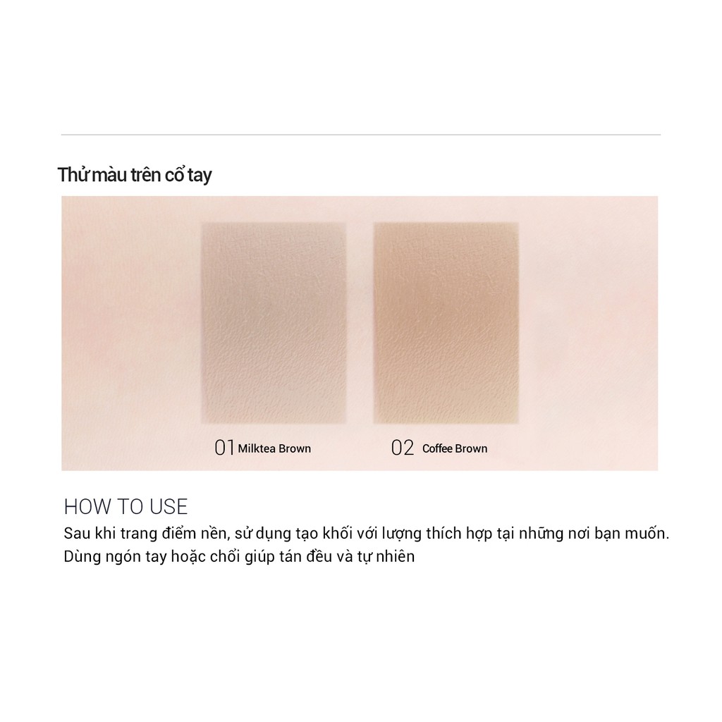 Kem tạo khối Bbia Last Contouring 5g (2 màu)