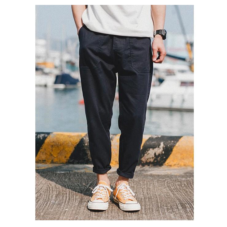 Quần crop pants kaki unisex