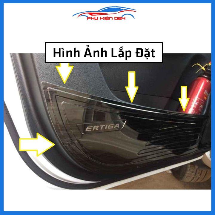 Bộ ốp tapli Ertiga 2019-2020-2021-2022 vân Titan chống xước va đập khi mở cửa và làm đẹp xe