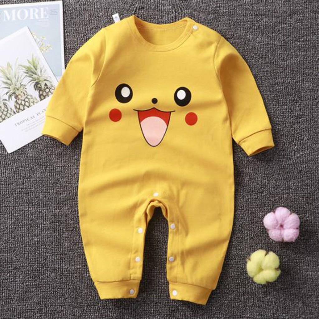 Body sơ sinh bodysuit cho bé trai bé gái dài tay liền thân từ 3-12kg, hàng QC in hình cực yêu – BD13