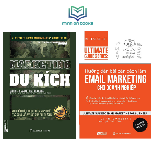 BIZBOOKS – Combo 2 Cuốn Sách Marketing Chuyên Nghiệp: Marketing Du Kích - 30 Chiến Lược Thực Chiến Mạnh Mẽ Tạo Động Lực Và Kết Quả Phi Thường + Ultimate Guide Series: Hướng Dẫn Bài Bản Cách Làm Email Marketing Cho Doanh Nghiệp - MinhAnBooks