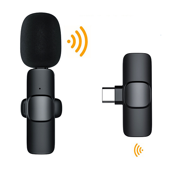 BỘ MICROPHONE K8-1 + TYPE-C KẸP ÁO SỬ DỤNG ĐỂ PHỎNG VẤN-HT