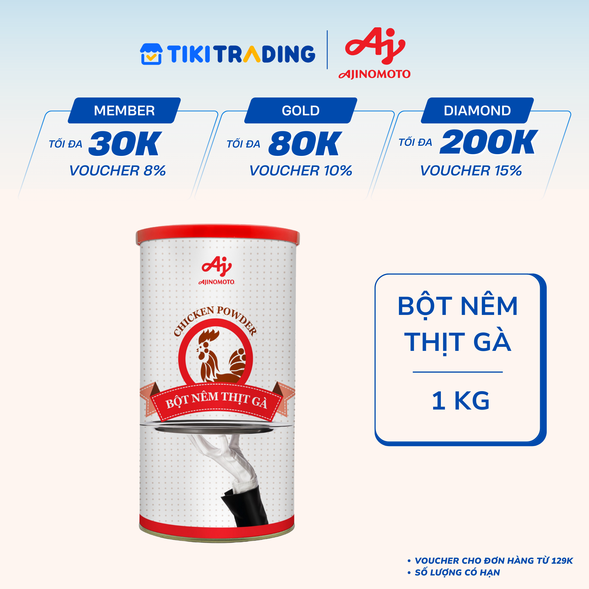Bột Nêm Thịt Gà Ajinomoto 1kg