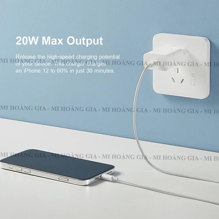 Cốc sạc Xiaomi Mi 20W Charger Type-C BHR4927GL AD201EU - Hàng chính hãng