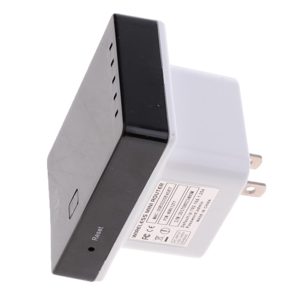 Mini Wifi Repeater Wireless AP Extender Router Amplifier 300Mbps US Plug