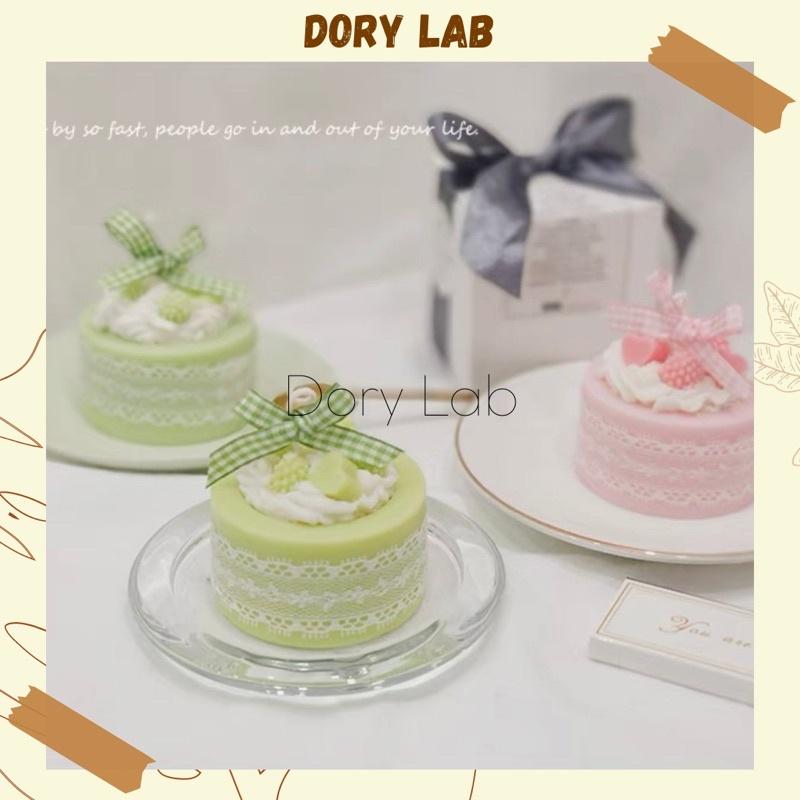 Nến Thơm Bánh Kem Handmade Không Khói, Quà Tặng Sinh Nhật - Dory Lab